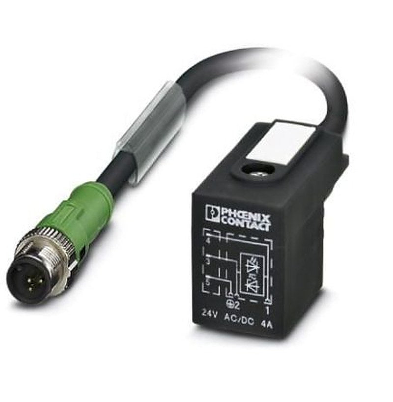 Phoenix Contact Male 5 way M12, Straight to Valve Connector Sensor Actuator Cable, 1.5 m