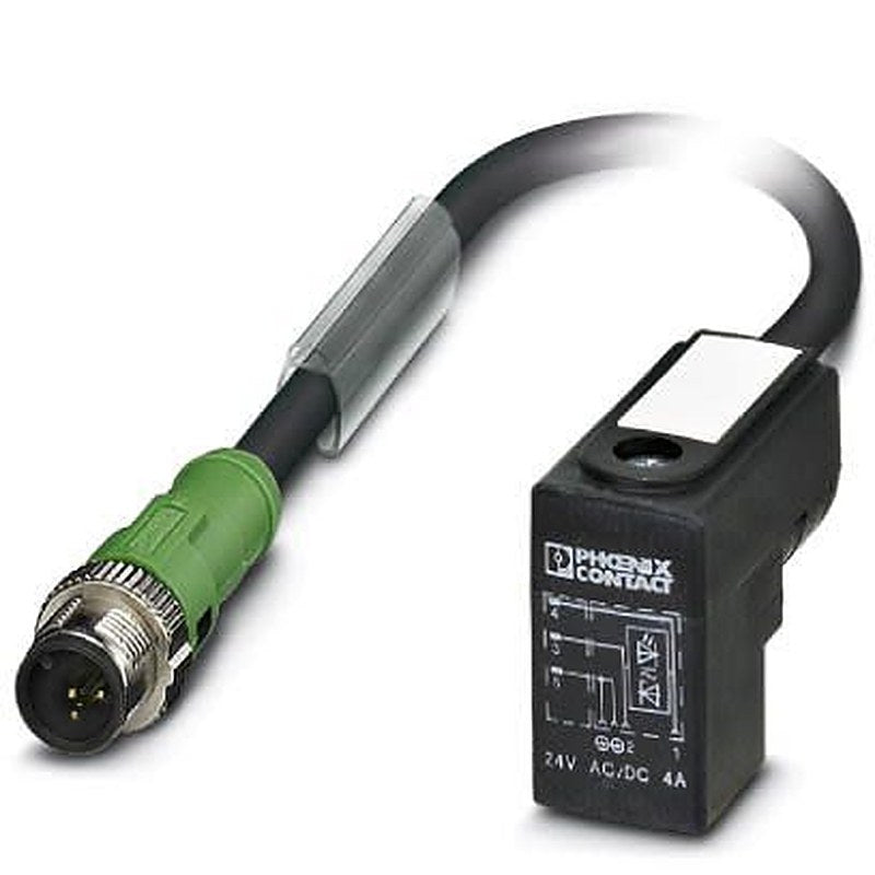 Phoenix Contact Male 5 way M12, Straight to Valve Connector Sensor Actuator Cable, 1.5 m