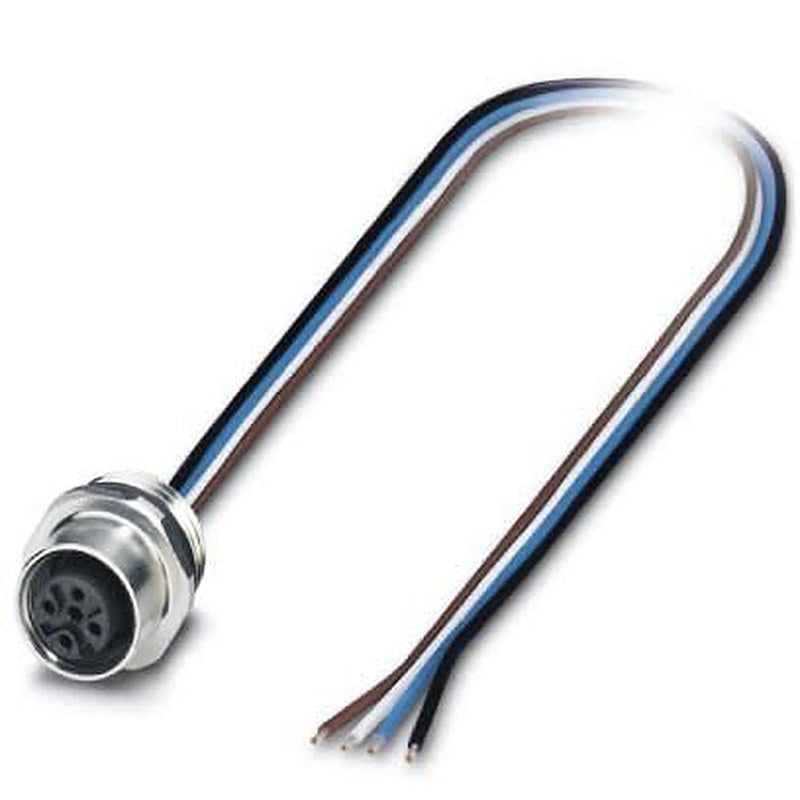 Phoenix Contact Female 4 way M12, Straight to Unterminated Sensor Actuator Cable, 1 m
