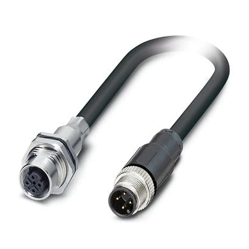 Phoenix Contact Circular Connector, 4 Contacts, Rear, M12 Connector, Plug, Socket, Male/Female, IP65, IP67, VS Series