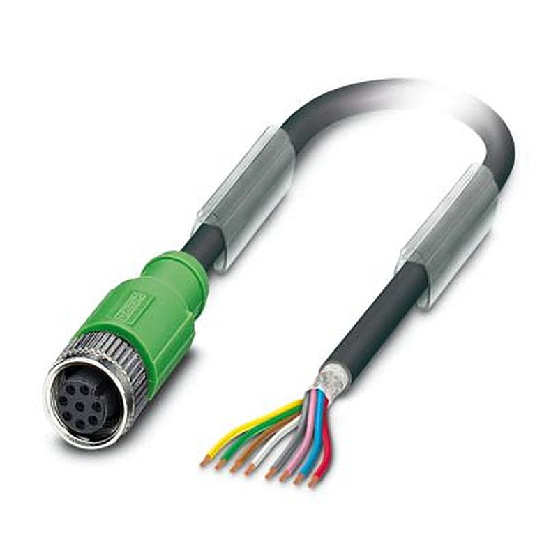 Phoenix Contact Female 8 way M12, Straight to 8 way Straight Actuator/Sensor Cable, 50 m