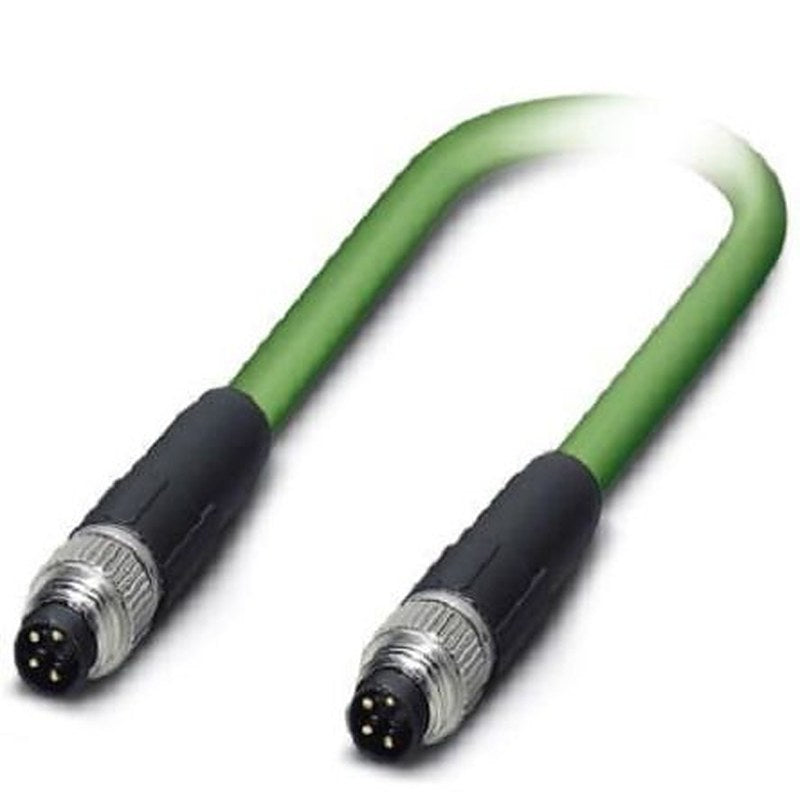 Phoenix Contact VS, 500 mm Cat5 Ethernet Cable, Green, Shielded 4 Screened Polyvinyl Chloride Sheath