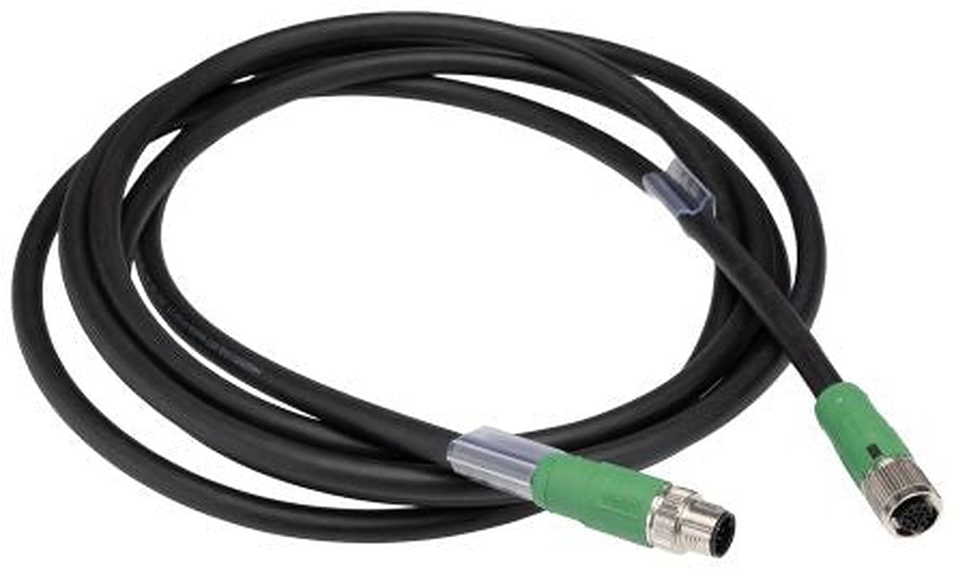 Phoenix Contact Male 12 way Straight to Female 12 way Straight Sensor Actuator Cable, 3 m