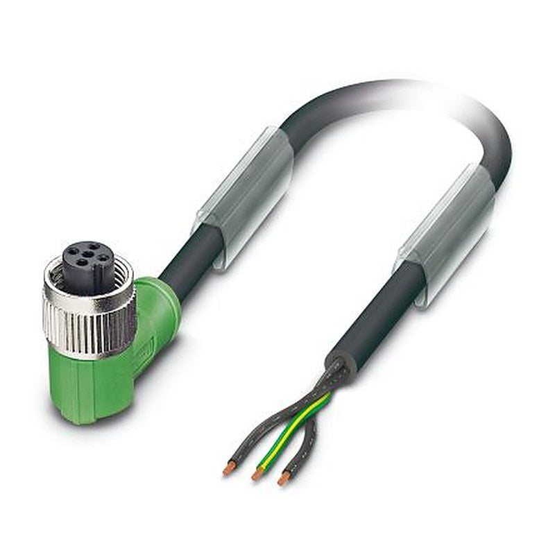 Phoenix Contact Female 3 way Free Cable End to 3 way M12, Straight Sensor Actuator Cable, 5 m