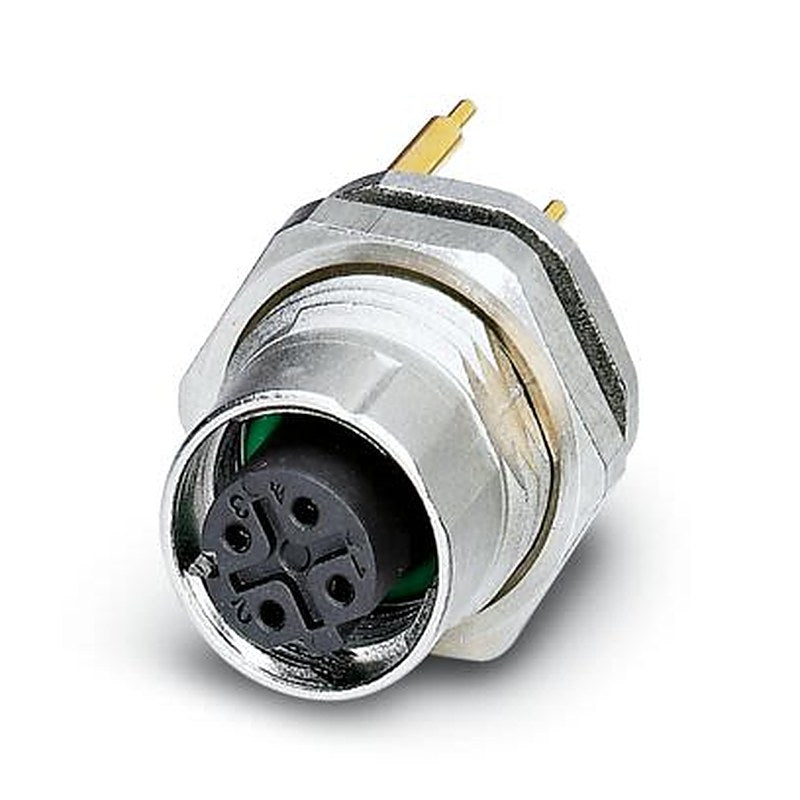 Phoenix Contact Circular Connector, 4 Contacts, Rear, M12 Connector, Socket, Female, IP65, IP67, SACC Series