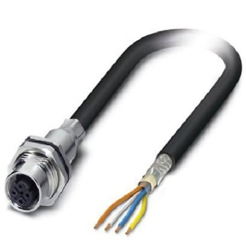 Phoenix Contact VS, 5 m Cat5 Ethernet Cable, Black, Shielded 4 Screened PEX Sheath