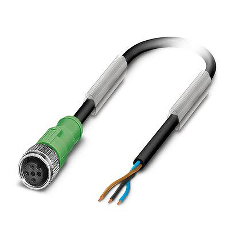 Phoenix Contact 3 way Free Cable End to Female 3 way M12, Straight Sensor Actuator Cable, 10 m