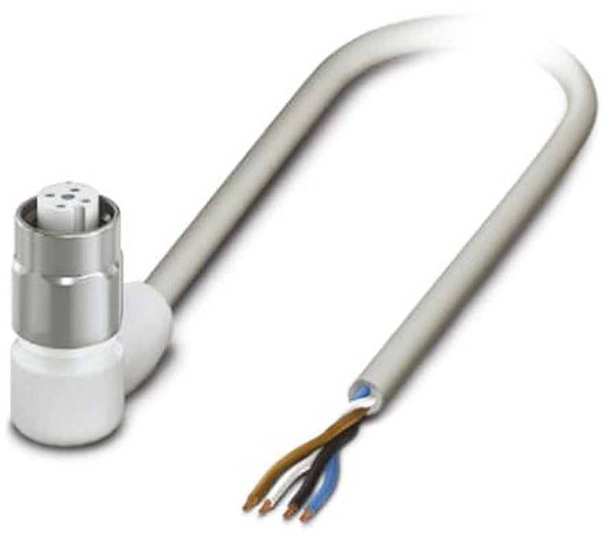 Phoenix Contact Female 4 way Right Angle to 4 way Unterminated Sensor Actuator Cable, 5 m