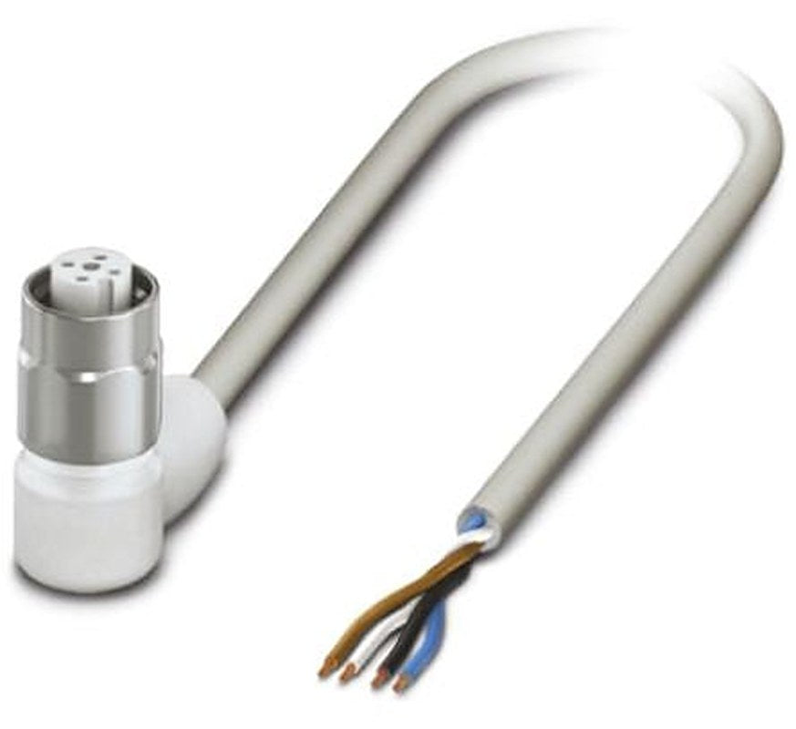 Phoenix Contact Female 4 way Right Angle to 4 way Unterminated Sensor Actuator Cable, 5 m