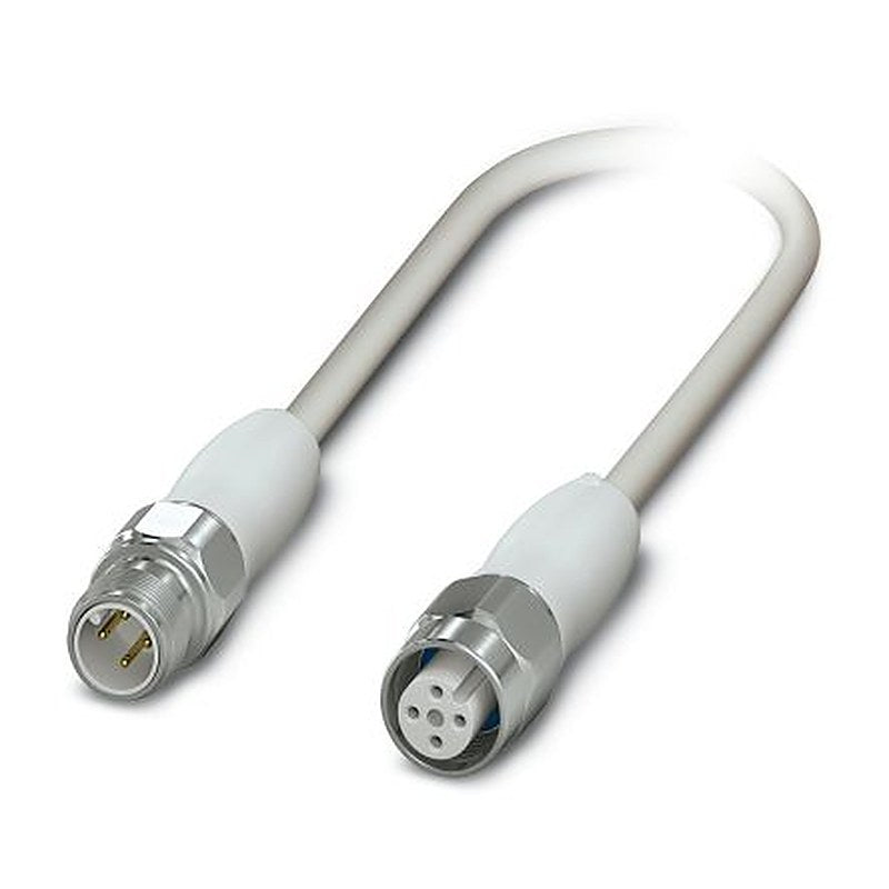Phoenix Contact Male 4 way M12, Straight to Female 4 way M12, Straight Sensor Actuator Cable, 3 m