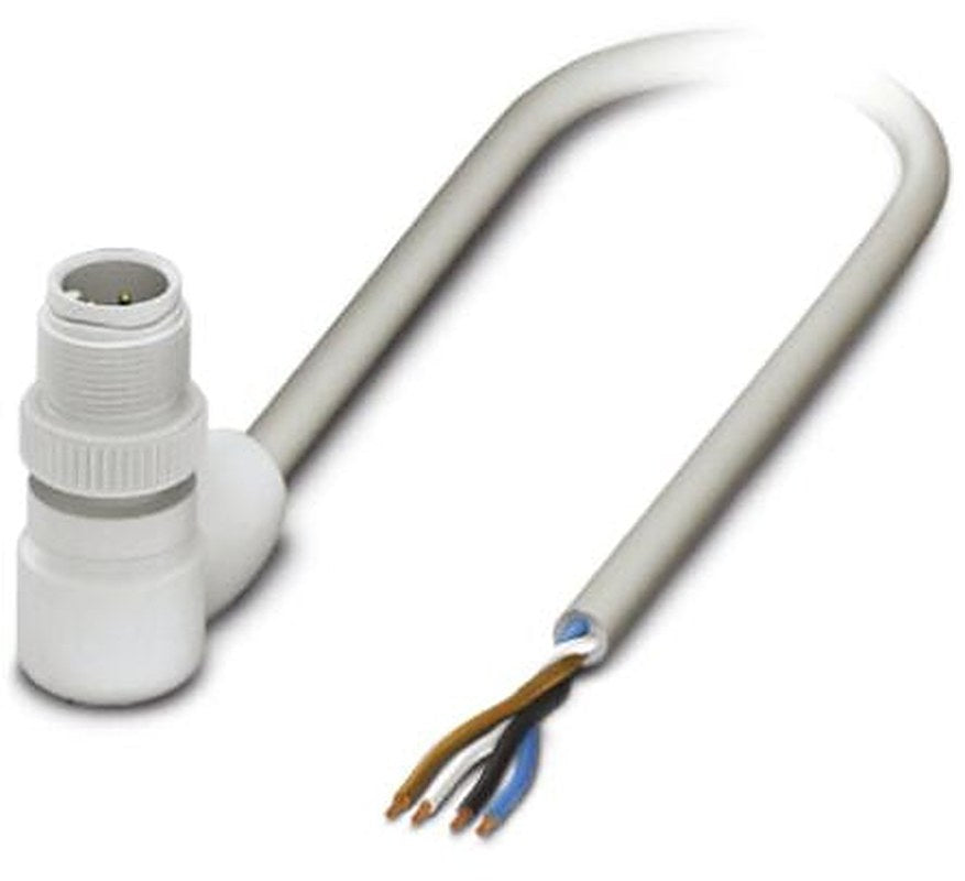 Phoenix Contact Male 4 way Right Angle to 4 way Unterminated Sensor Actuator Cable, 5 m