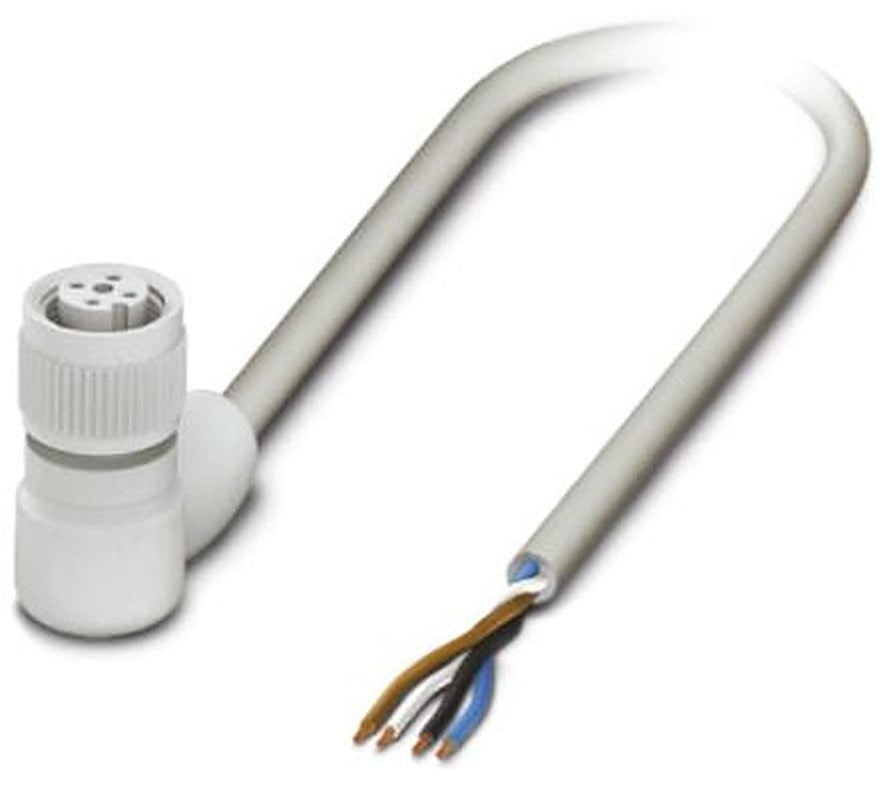 Phoenix Contact Female 4 way Right Angle to 4 way Unterminated Sensor Actuator Cable, 5 m