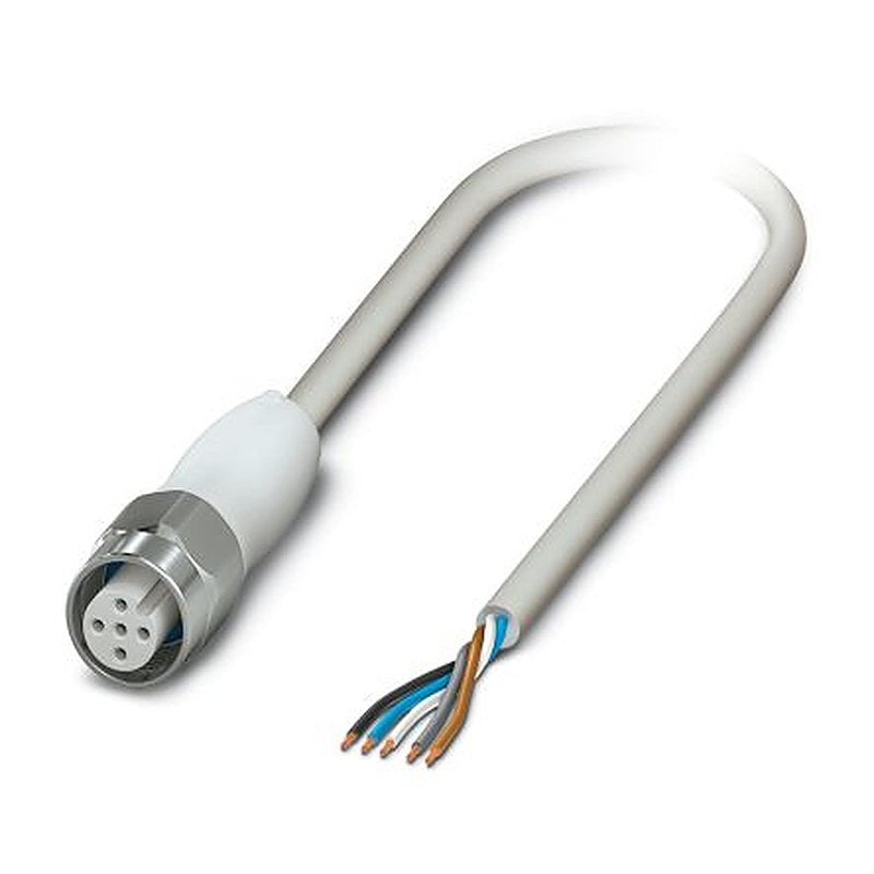 Phoenix Contact Female 5 way Straight to Unterminated Sensor Actuator Cable, 5 m
