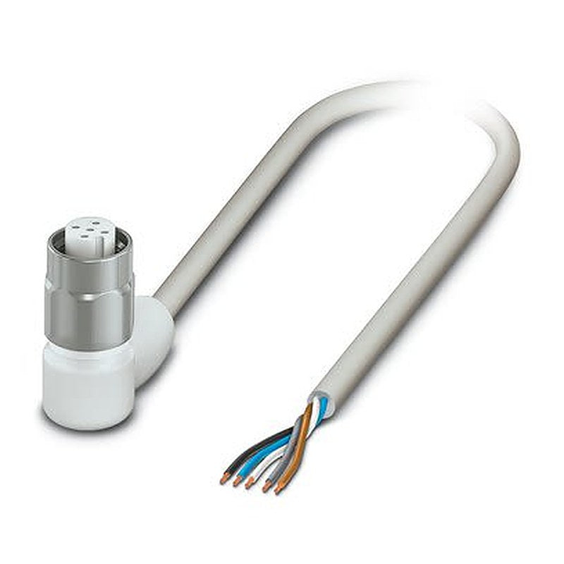 Phoenix Contact Free Cable End, Free Cable End to Female 5 way Angled Socket M12, Angled Socket M12 Sensor Actuator