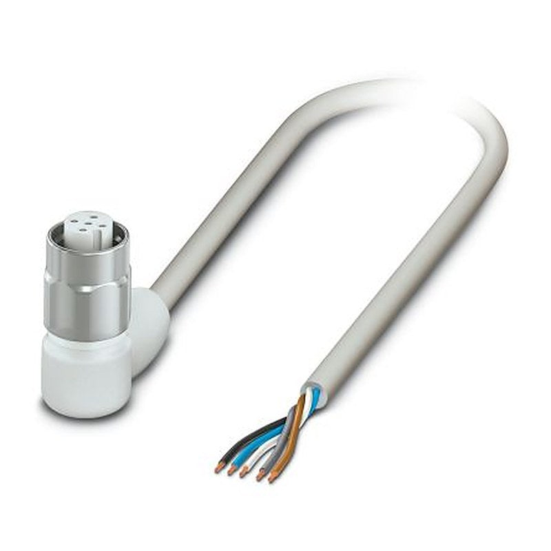 Phoenix Contact Female 5 way M12 to Unterminated 5 way Angled Socket M12 Sensor Actuator Cable, 10 m