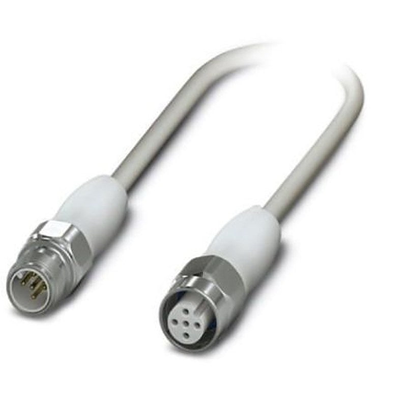 Phoenix Contact Male 5 way M12, Straight to Female 5 way M12 Sensor Actuator Cable, 300 mm