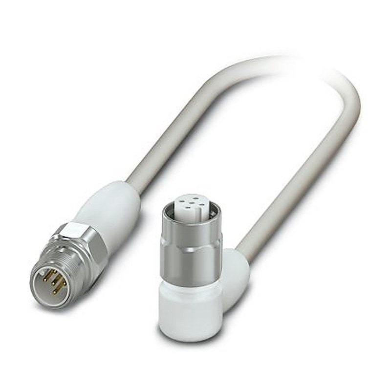 Phoenix Contact Male 5 way M12 to Female 4 way M12 Sensor Actuator Cable, 1.5 m
