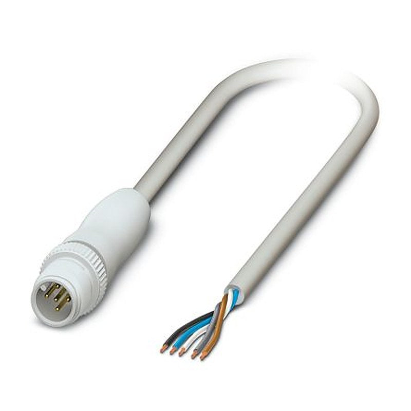 Phoenix Contact Male 5 way M12 to 5 way Unterminated Sensor Actuator Cable, 10 m