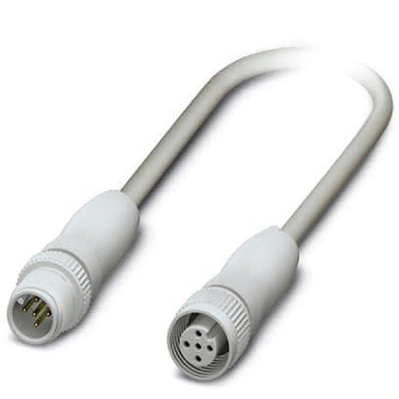 Phoenix Contact Male 5 way M12, Straight to Female 5 way M12 Sensor Actuator Cable, 300 mm