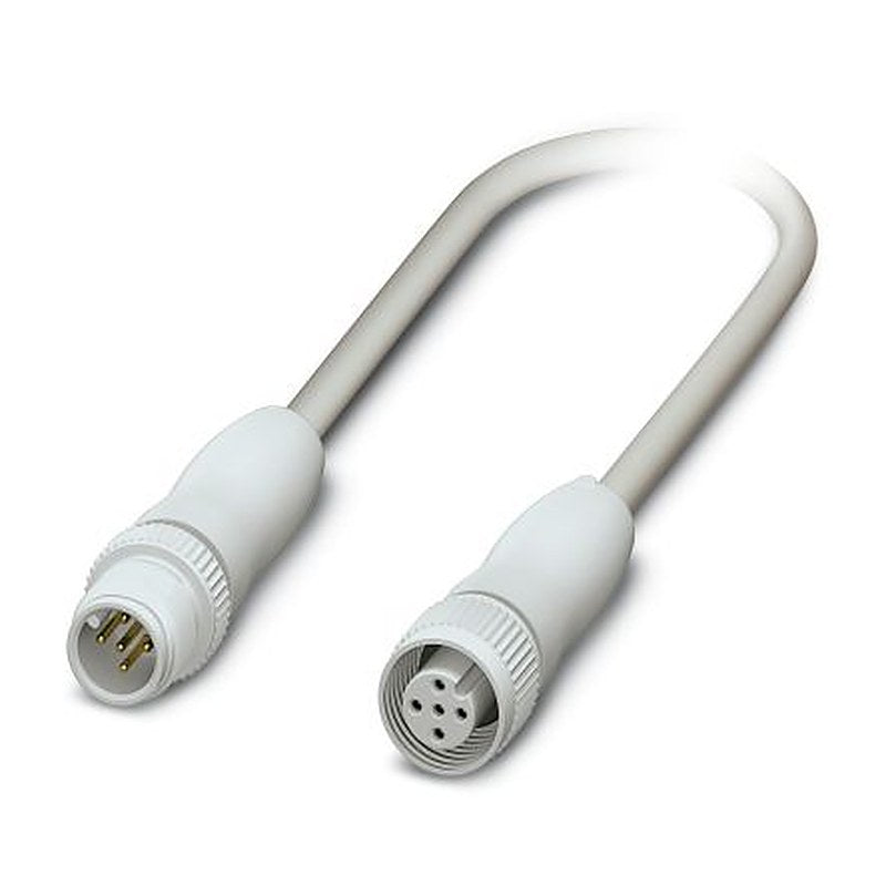Phoenix Contact Male 5 way M12 to Female 5 way M12 Sensor Actuator Cable, 3 m