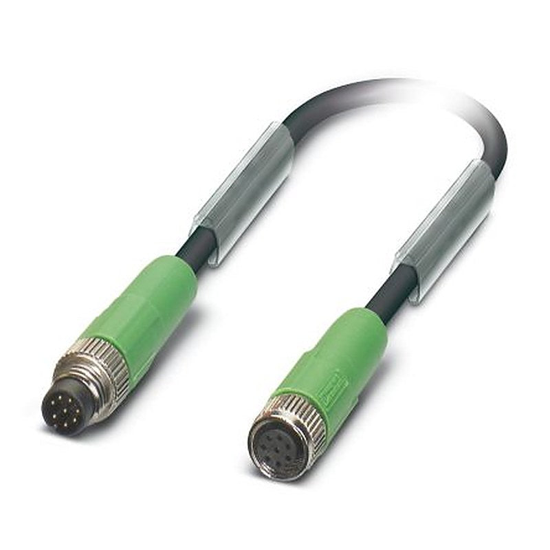 Phoenix Contact Male 8 way Straight to Female 8 way Straight Sensor Actuator Cable, 3 m