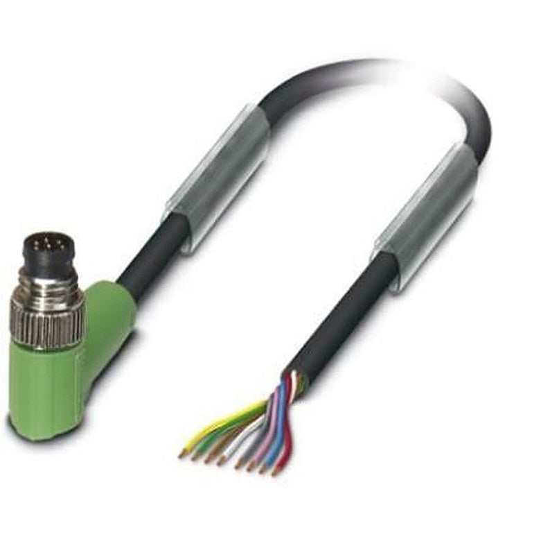 Phoenix Contact Male 8 way M8, Right Angle to Free Cable End Sensor Actuator Cable, 1.5 m