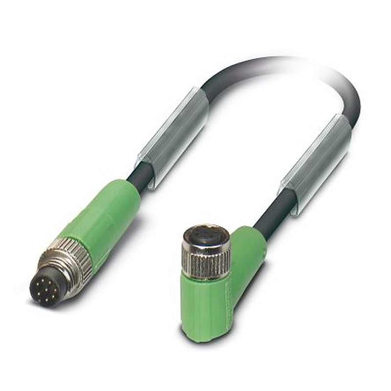 Phoenix Contact Male 8 way M8 to Female 8 way M8 Sensor Actuator Cable, 600 mm