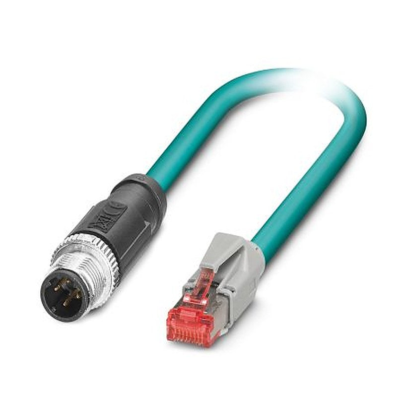 Phoenix Contact 4 way Straight Plug M12 to 4 way Sensor Actuator Cable, 10 m