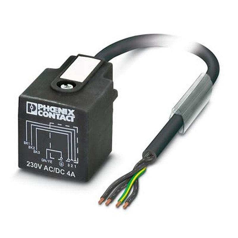 Phoenix Contact 4 way Free Cable End to 4 way Straight, Valve Connector Sensor Actuator Cable, 5 m