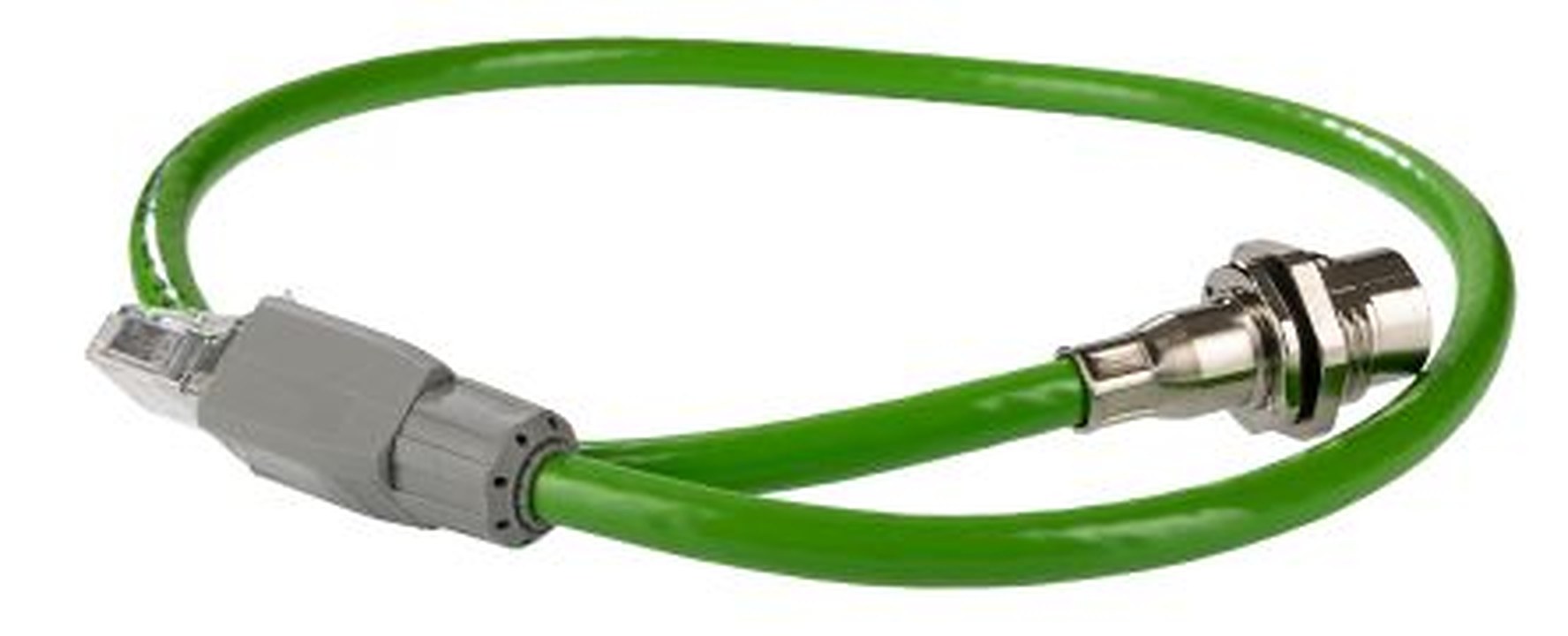 Phoenix Contact VS, 0.5 m Cat5e Ethernet Cable, Green, Shielded Polyvinyl Chloride Sheath