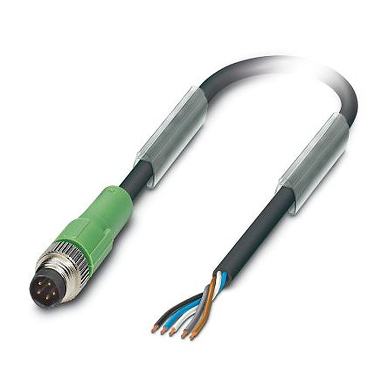 Phoenix Contact Male 5 way M8 to 5 way Unterminated Sensor Actuator Cable, 3 m