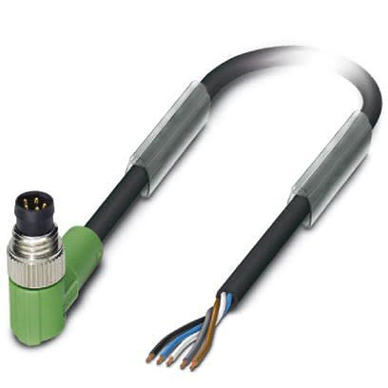 Phoenix Contact Male 5 way M8, Right Angle to Unterminated Sensor Actuator Cable, 1.5 m