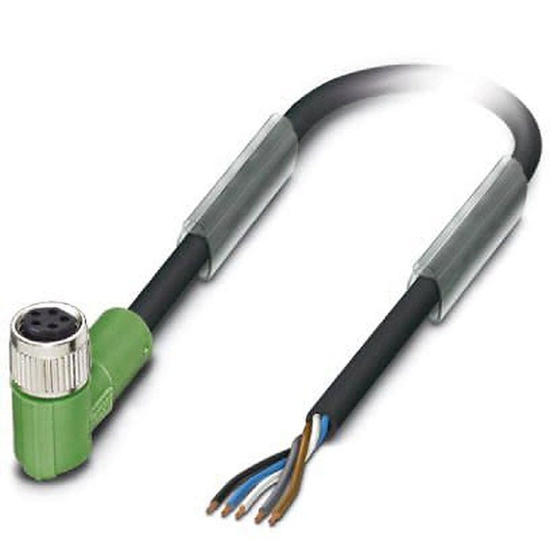 Phoenix Contact Female 3 way M8, Right Angle to Female Unterminated Sensor Actuator Cable, 10 m