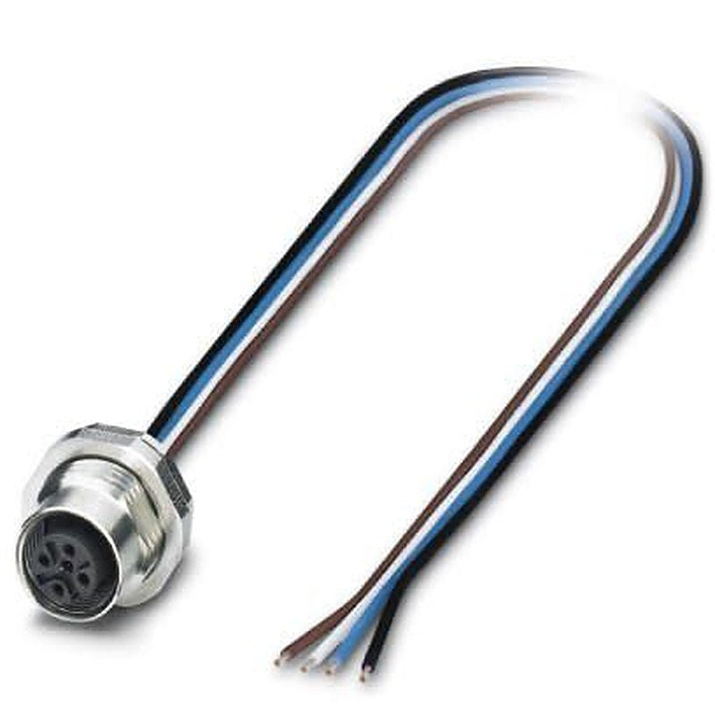 Phoenix Contact Female 4 way M12, Straight to Unterminated Sensor Actuator Cable, 500 mm