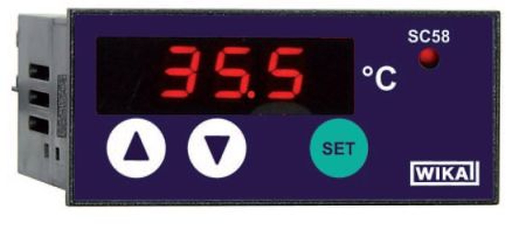 WIKA Model SC58 Panel Mount PID Temperature Controller 1 Input, 1 Output Relay 24V PID Controller