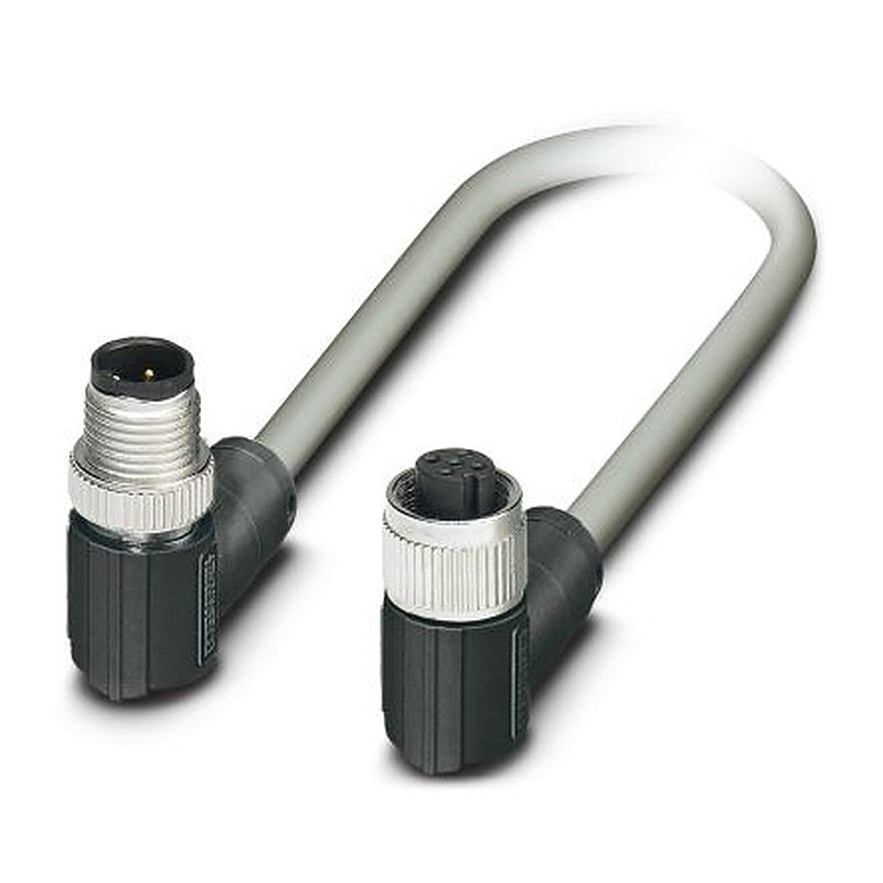 Phoenix Contact Male 5 way M12, Right Angle to Female 5 way Angled Socket M12 Bus Cable, 500 mm