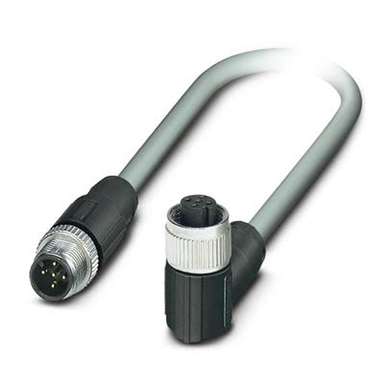 Phoenix Contact Male 5 way Straight to Female 5 way M12 Bus Cable, 500 mm