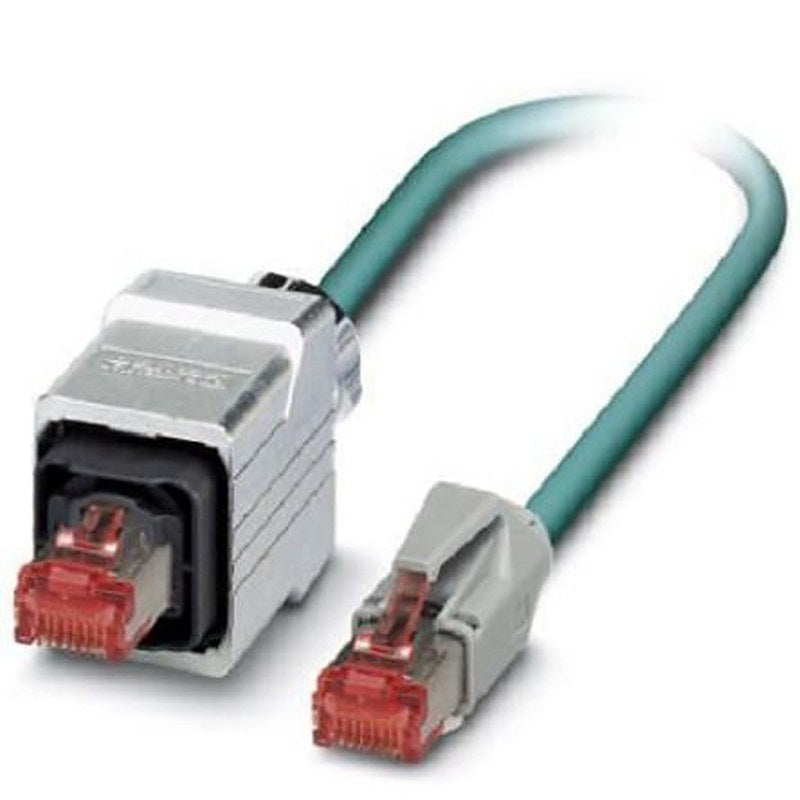 Phoenix Contact VS, 5 m Cat5e Ethernet Cable, Blue, Shielded 2 Screened Polyurethane Sheath