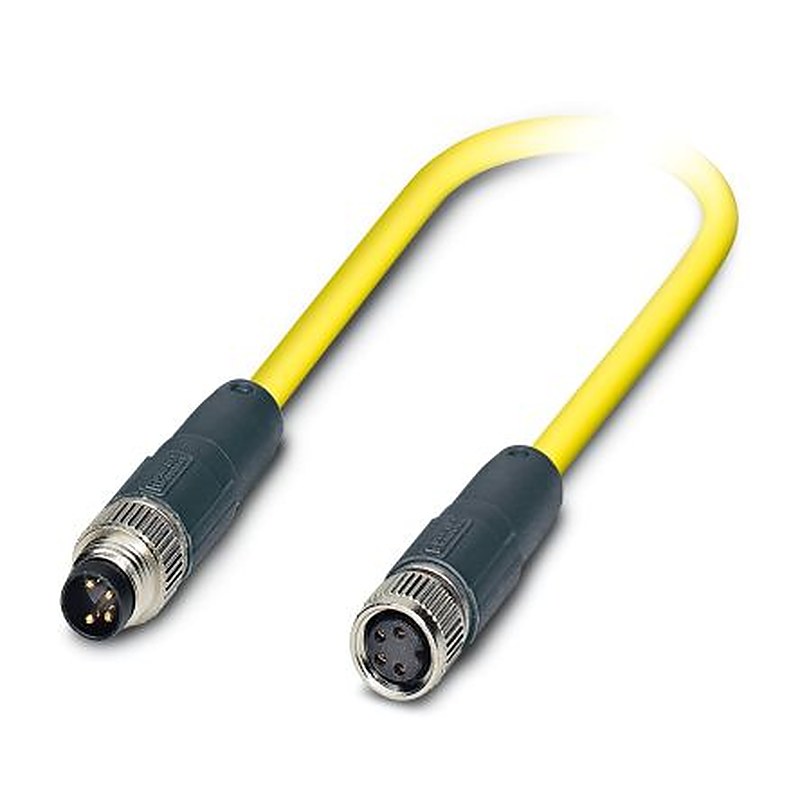 Phoenix Contact Female 4 way M8, Straight to Male 4 way M8, Straight Sensor Actuator Cable, 0.5 m