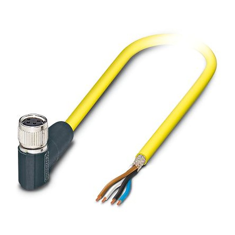 Phoenix Contact Female 4 way Right Angle to 4 way Unterminated Sensor Actuator Cable, 5 m