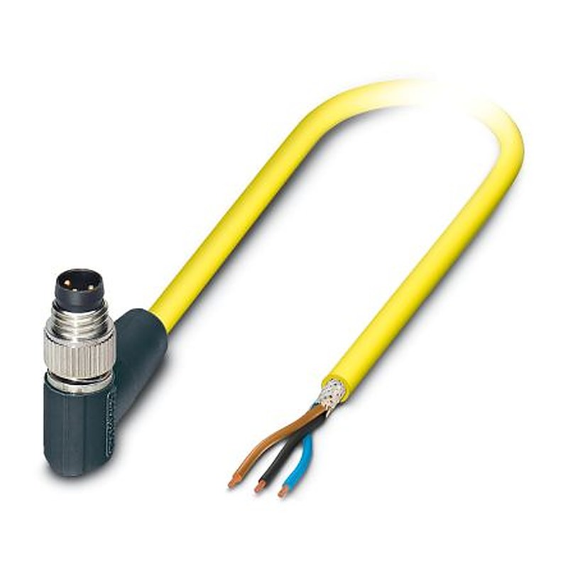 Phoenix Contact Male 3 way Right Angle to 3 way Unterminated Sensor Actuator Cable, 5 m