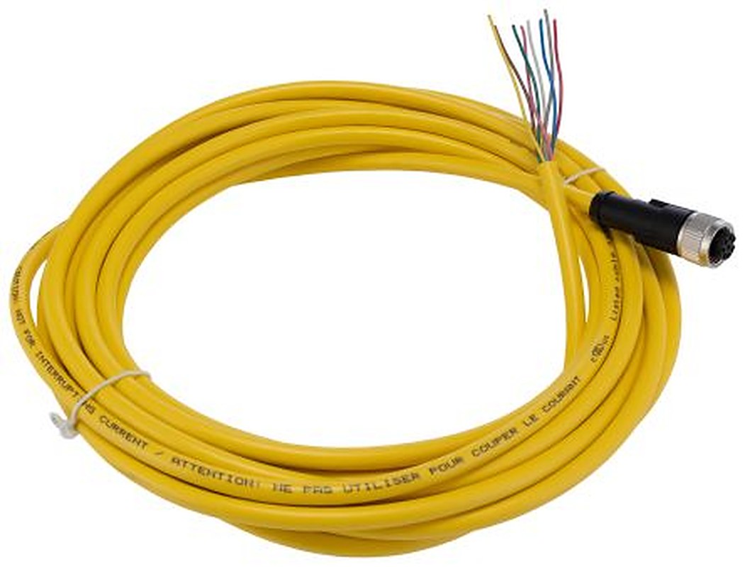 Phoenix Contact Female 8 way Straight to 8 way Unterminated Sensor Actuator Cable, 5 m