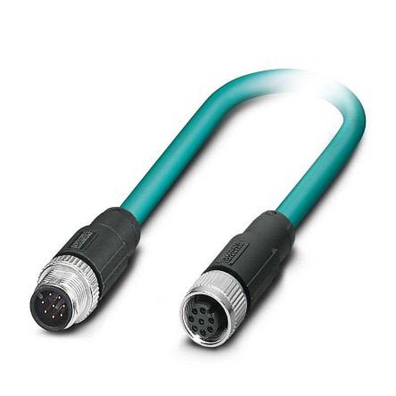 Phoenix Contact NBC-MS/ 2.0-94B/FS SCO US, 2 m Cat5 Ethernet Cable, Blue, Shielded 2 Polyvinyl Chloride Sheath