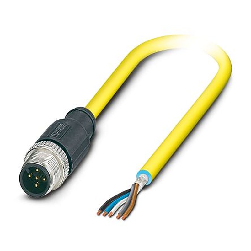 Phoenix Contact Male 5 way Straight to 5 way Unterminated Sensor Actuator Cable, 5 m