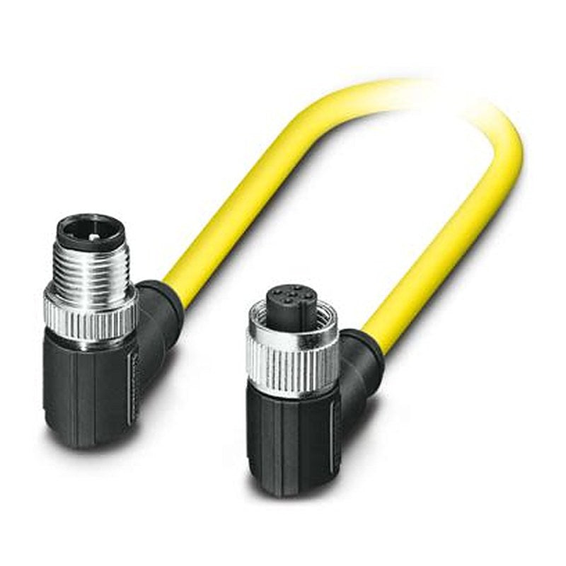 Phoenix Contact Male 5 way Right Angle to Female 5 way M12 Actuator/Sensor Cable, 1.5 m
