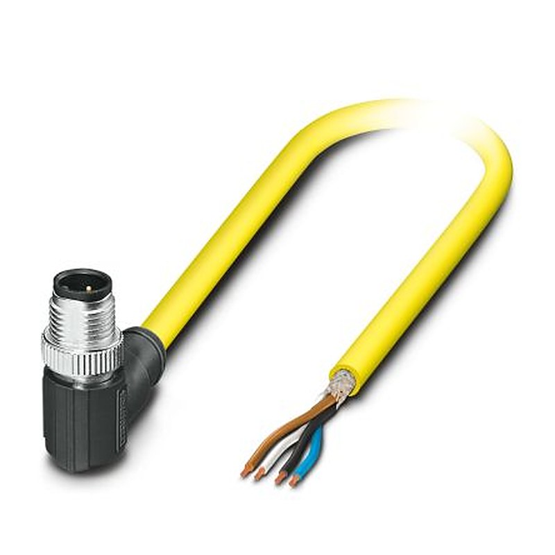 Phoenix Contact Male 4 way Right Angle to 4 way Unterminated Sensor Actuator Cable, 5 m