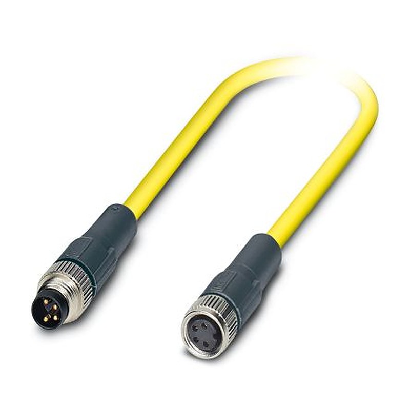 Phoenix Contact Male 4 way Straight to Female 4 way Straight Actuator/Sensor Cable, 500 mm