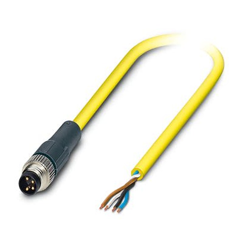 Phoenix Contact Male 4 way Straight to 5 way Straight Actuator/Sensor Cable, 10 m