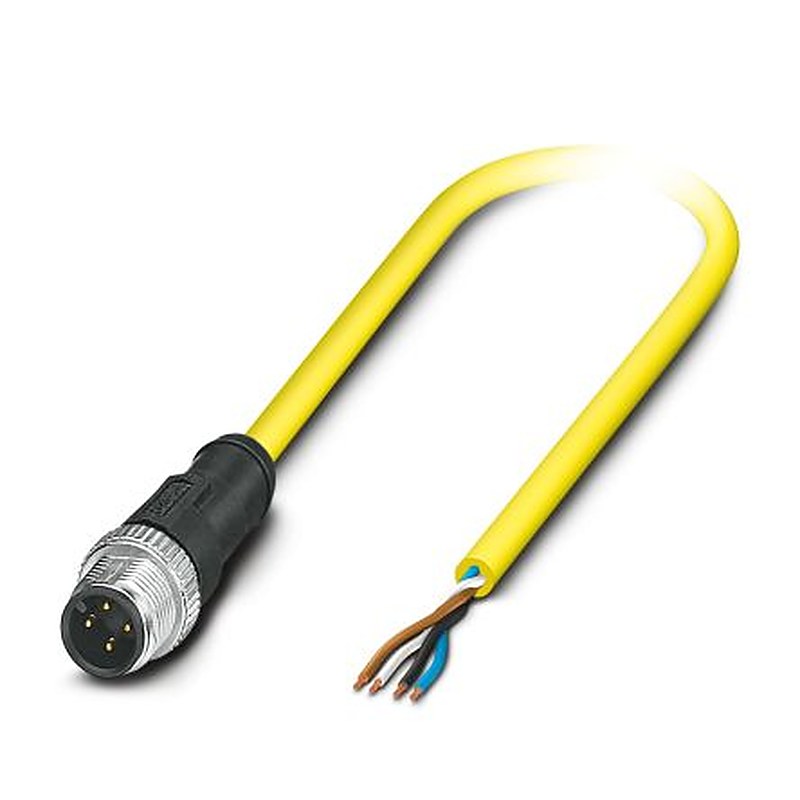 Phoenix Contact Male 4 way Straight to 4 way Unterminated Sensor Actuator Cable, 2 m