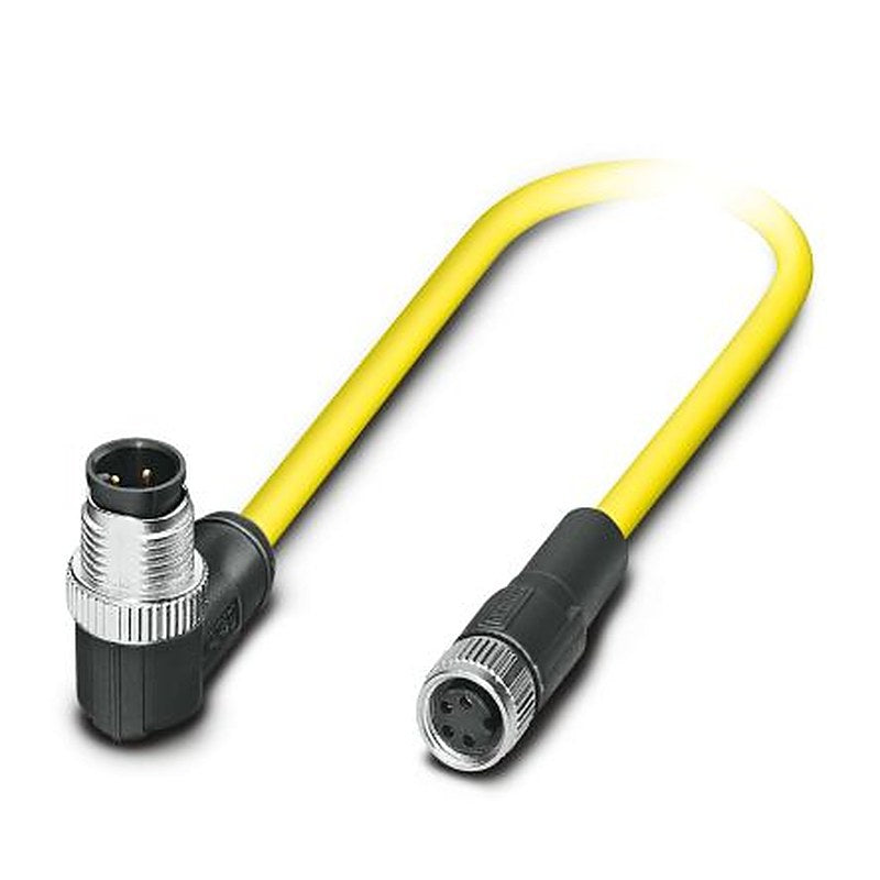 Phoenix Contact Male 4 way M12, Right Angle to Female 4 way M8, Straight Actuator/Sensor Cable, 1.5 m
